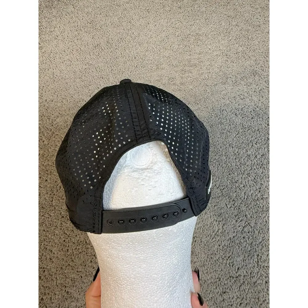Nuthin Fancy Hat Cap Snap Back Mens One Size Black Mesh Breathable Adjustable
